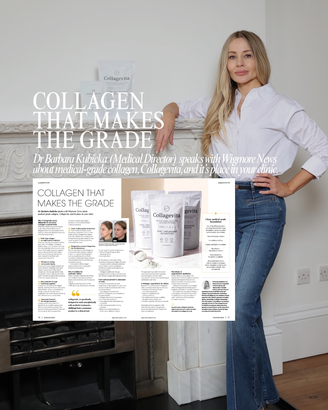 We were delighted to sit down with @wigmoremedical to discuss the thinking behind Collagevita and why collagen support h