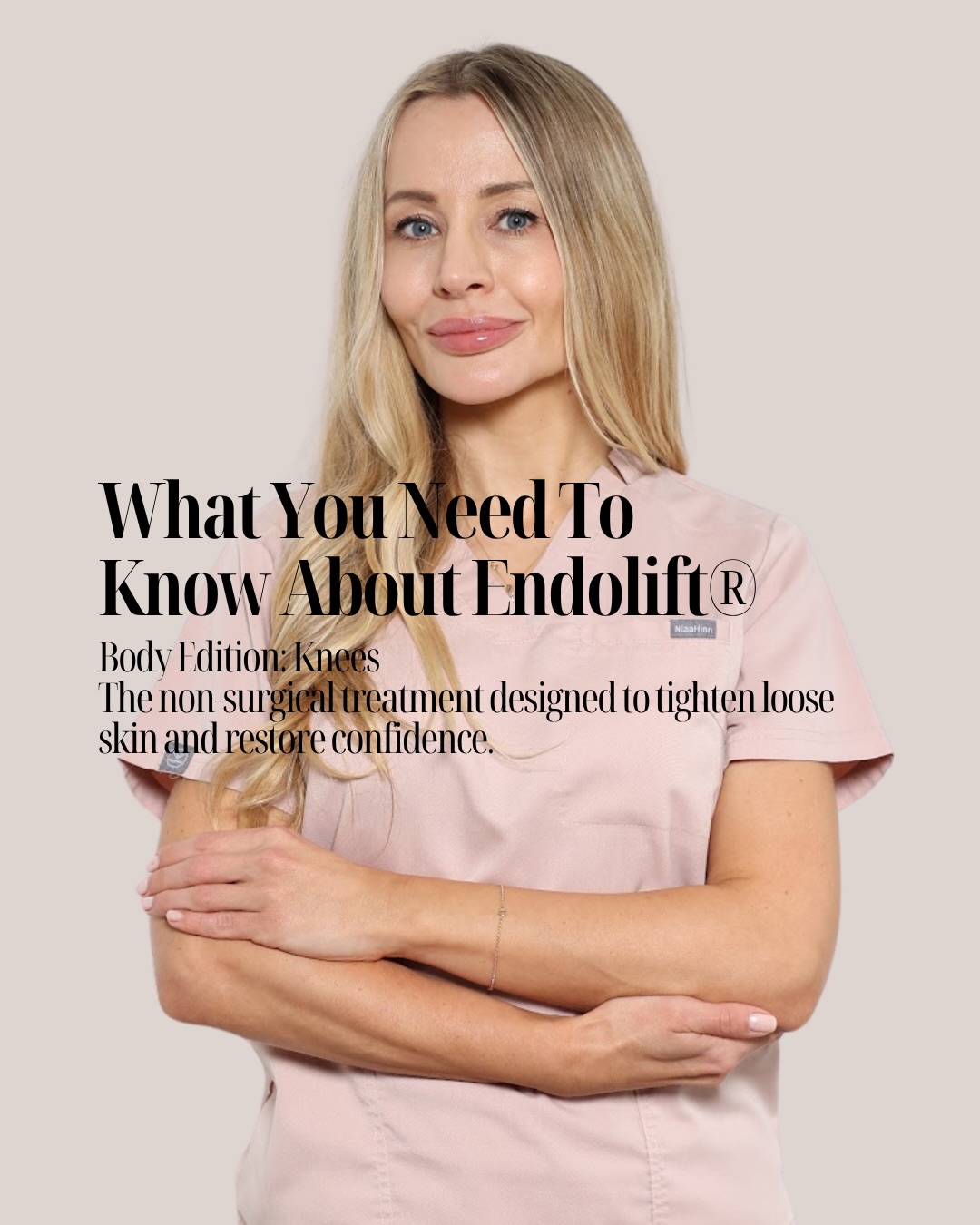 Not all signs of ageing appear on the face.
The skin above the knees is one of the first areas to lose collagen and ela