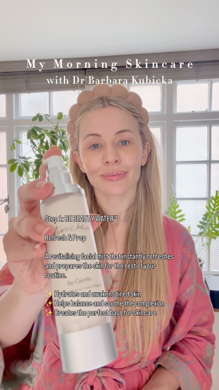People often ask me what products I use every morning, so here it is: my daily Clinicbe skincare ritual.
Starting with