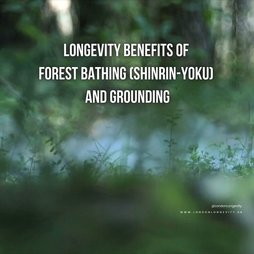 🌿 Reconnecting with Nature: The Longevity Benefits of Forest Bathing & Grounding 🌎✨

Modern life keeps us indoors, stres