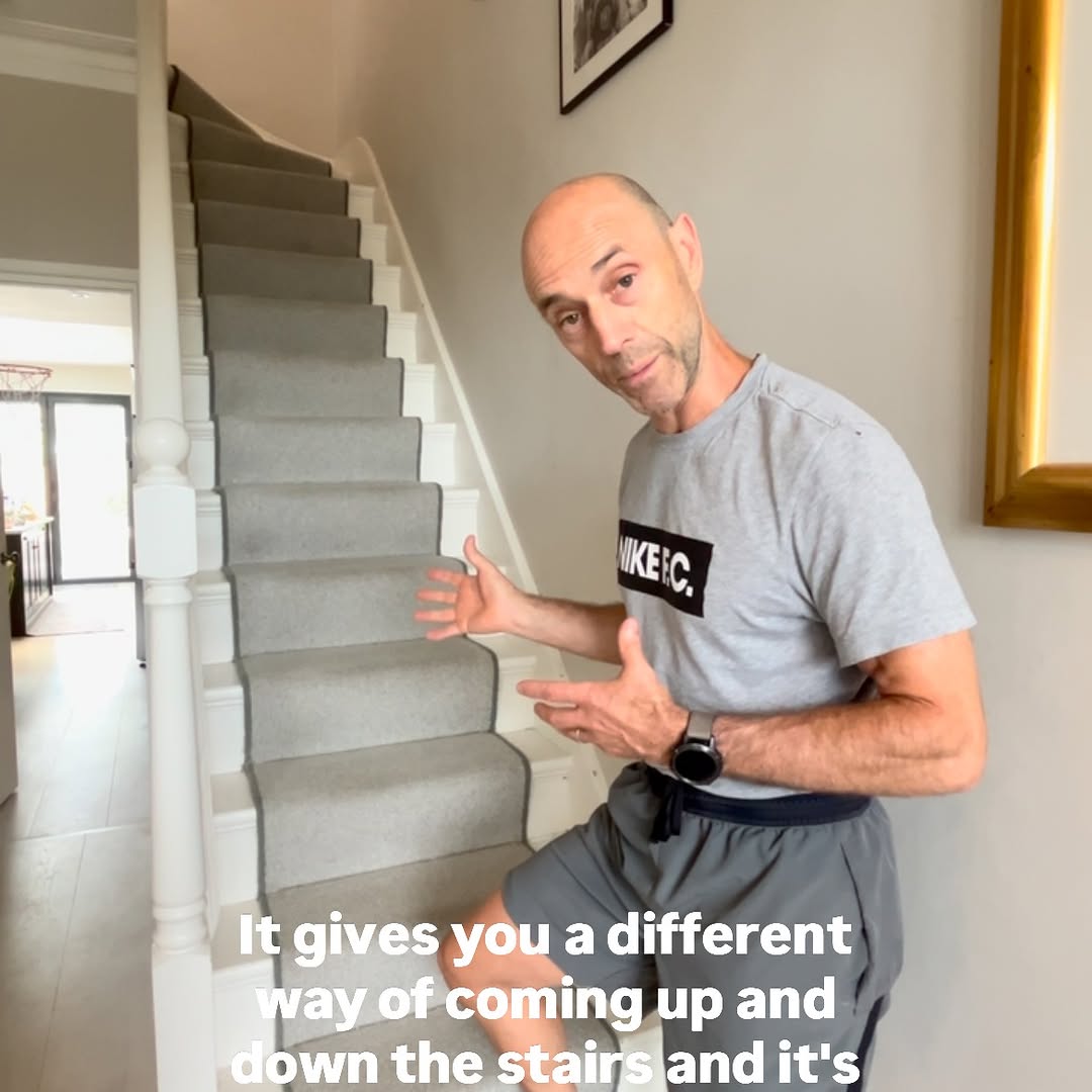 The stairs are always great for working out because they provide work against gravity. And of course, that makes it a li
