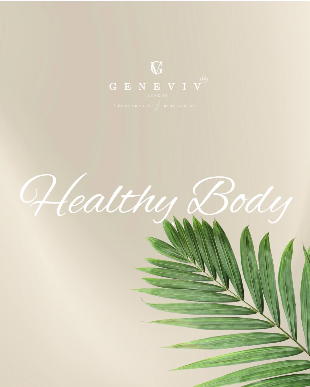 Longevity begins with the body you live in every day.🧬☀️
At Geneviv London, a healthy body is not simply the absence of