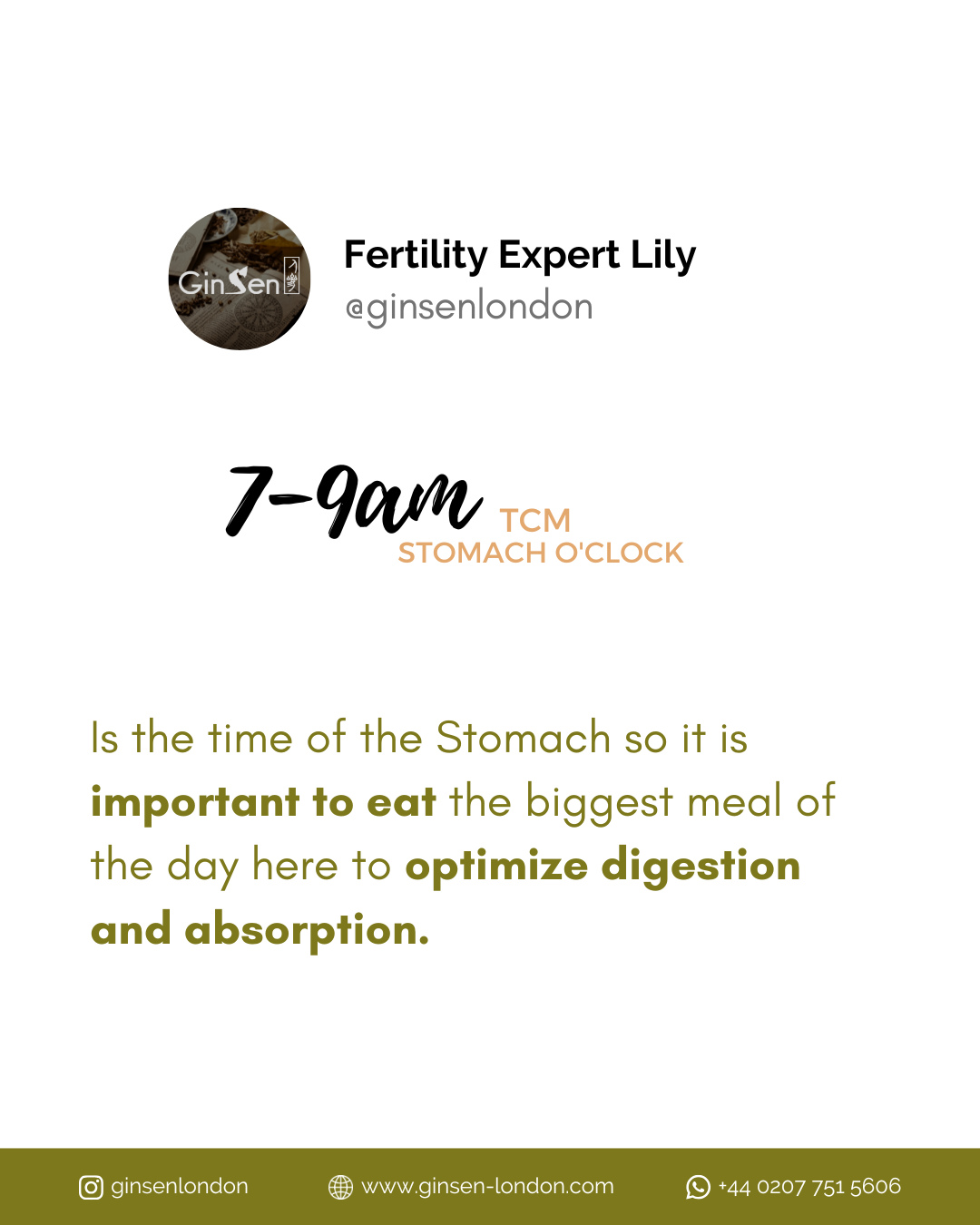 🍽️ 7-9 AM: The TCM “Stomach Time”⁠
⁠
According to Traditional Chinese Medicine, 7-9 AM is when the Stomach meridian is b