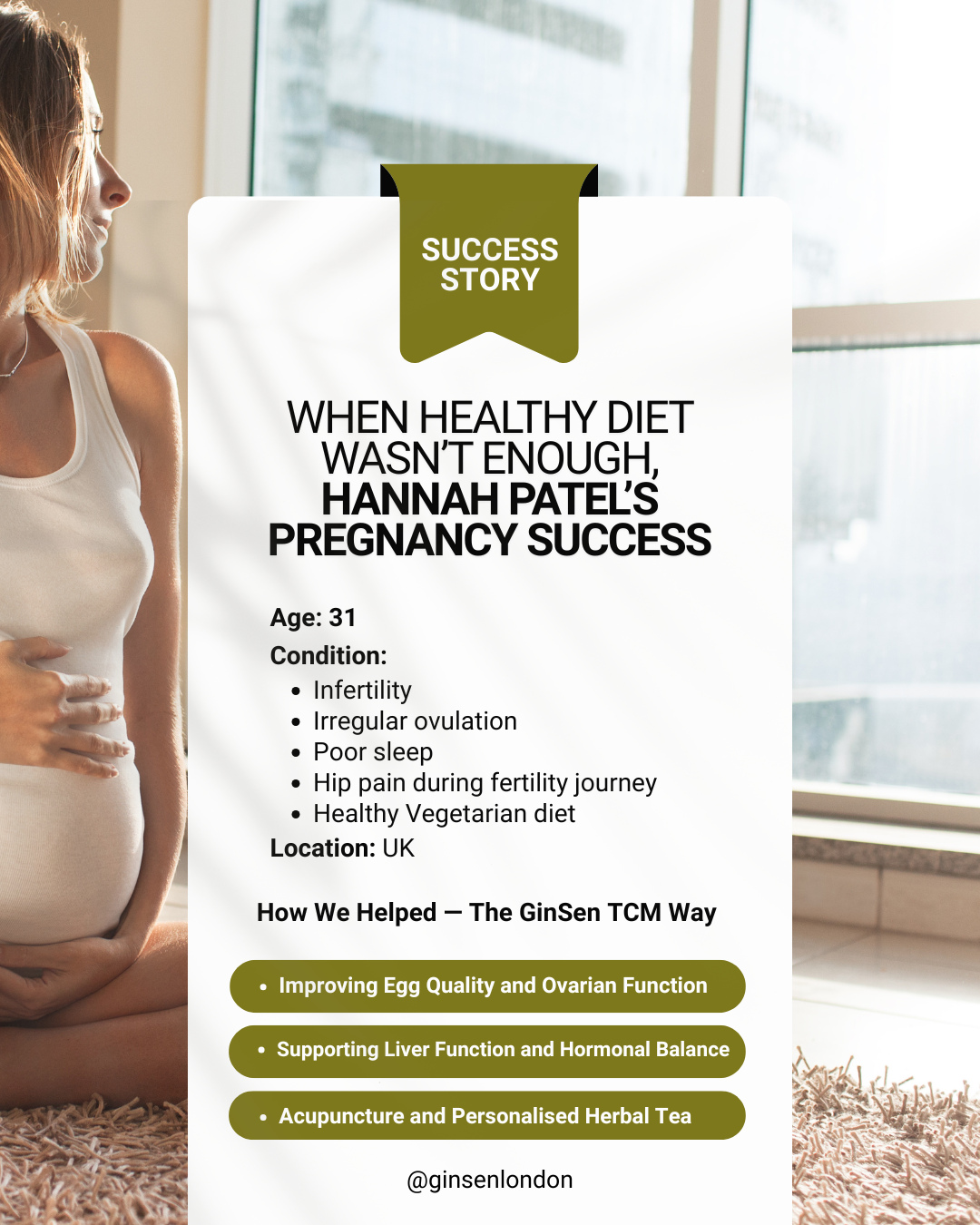 ✨ Success Story: Hannah Patel’s Pregnancy Journey ✨⁠
⁠
At 31, Hannah had been struggling with infertility, irregular ovu