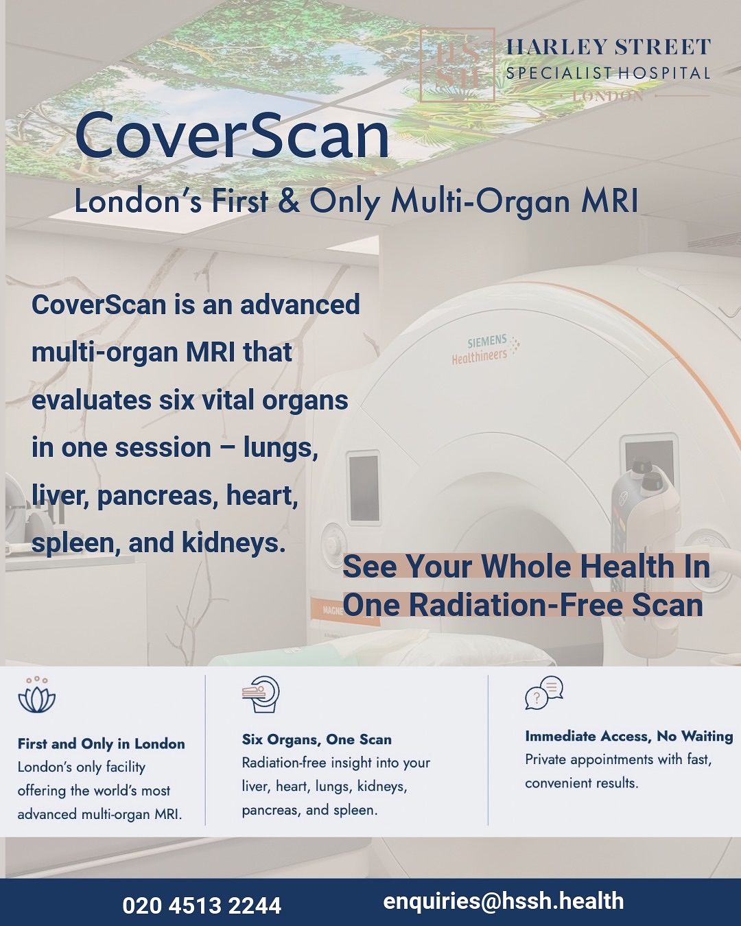 One scan. Six organs. Zero radiation.
Developed by perspectum and delivered under the clinical leadership of Dr Saima A