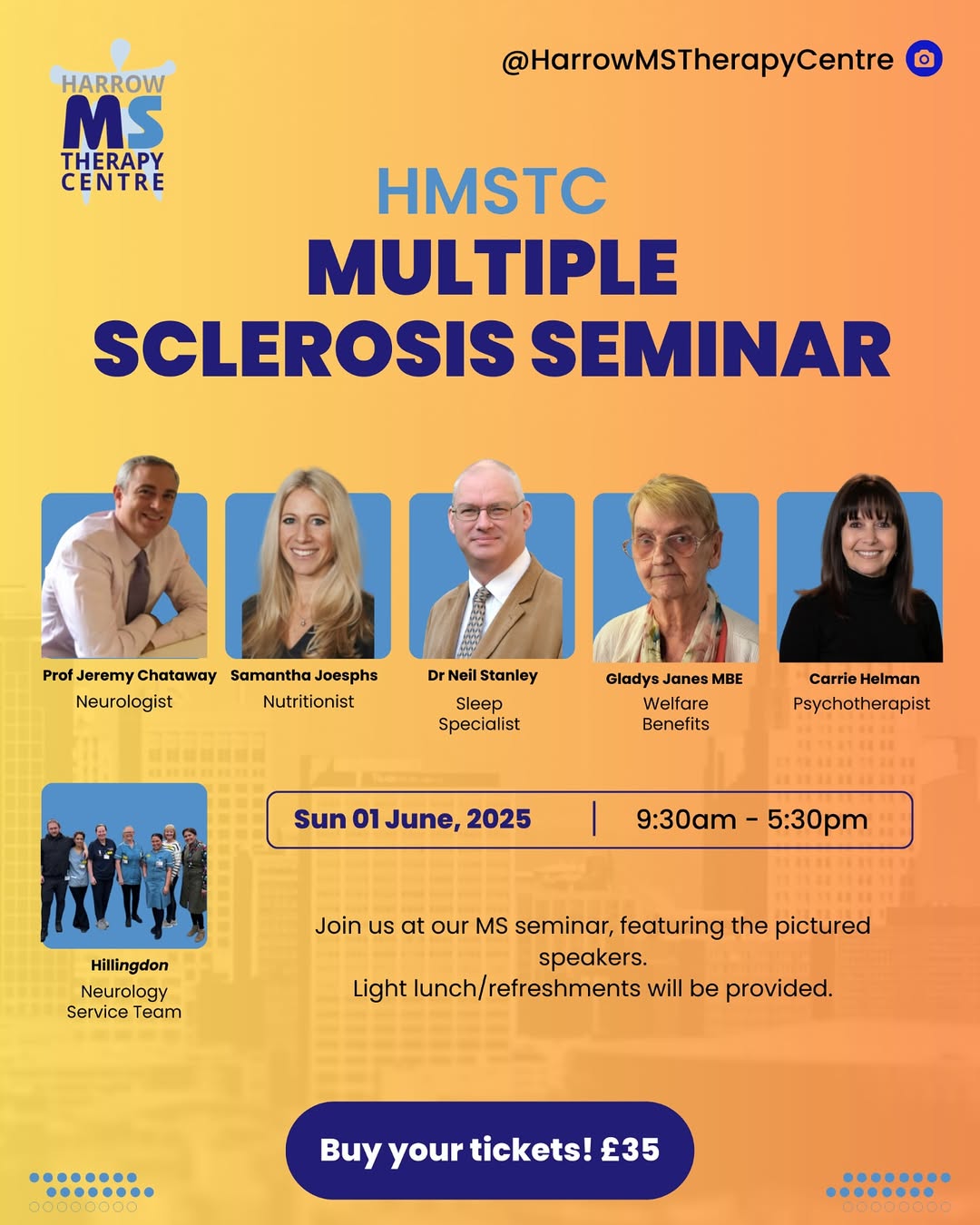 🧠💜 Multiple Sclerosis Seminar, 1st June 💜🧠
We’re excited to announce a powerful day of expert talks, practical support