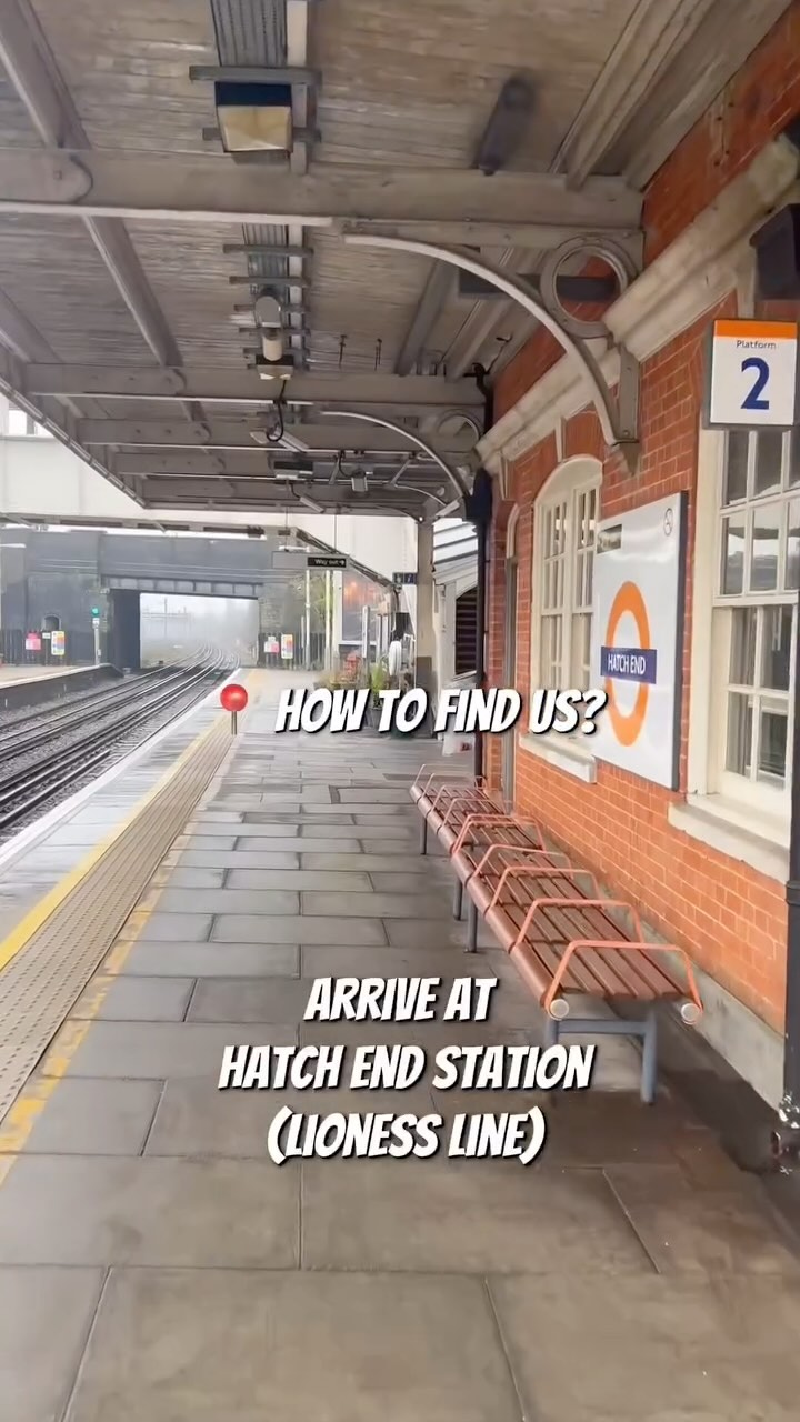 📍 How to find us? Easy peasy 🍋 squeezy. 

🚂 Closest to Hatch End Overground station which is connected via the Lioness L