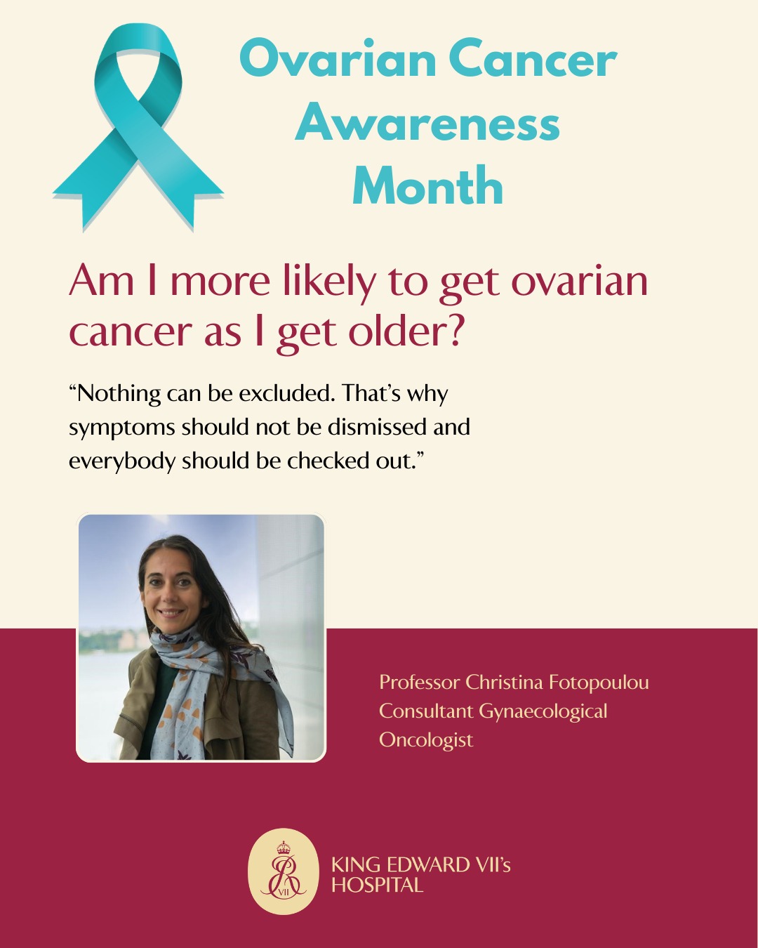 🌼 March is Ovarian Cancer Awareness Month 🌼
This month, we’re shining a light on the expertise of Professor Christina F