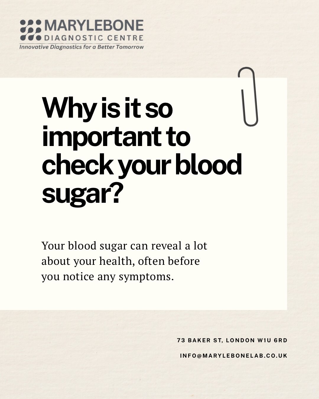 Your blood sugar levels can reveal important insights about your health, even before symptoms appear. 

Regular glucose 