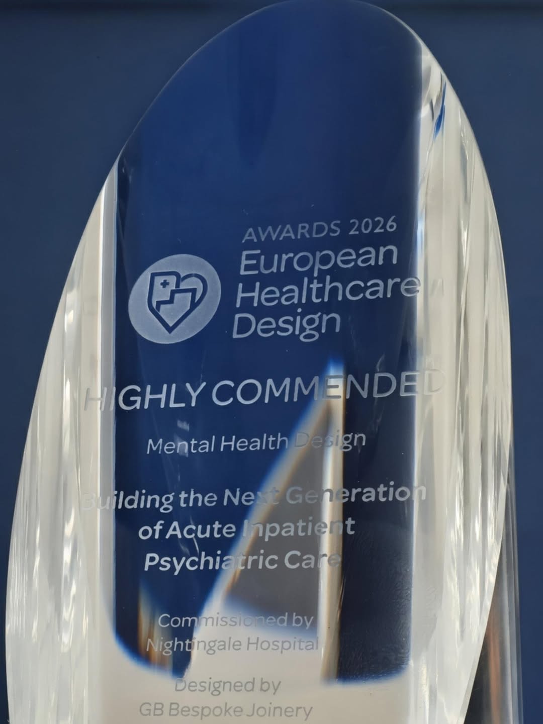 Yesterday, we attended the European Healthcare Awards 2026 as a finalist for Mental Health Design, and we are thrilled t
