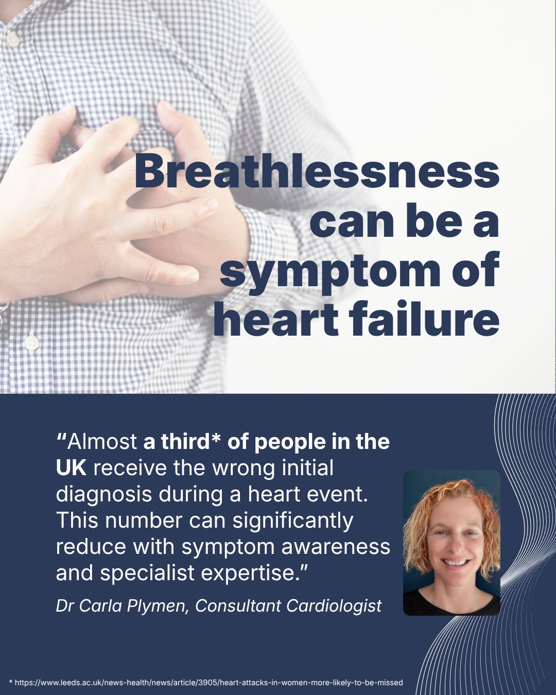 Is it just a lack of fitness, or is your heart trying to tell you something?
Symptoms like unexplained breathlessness,