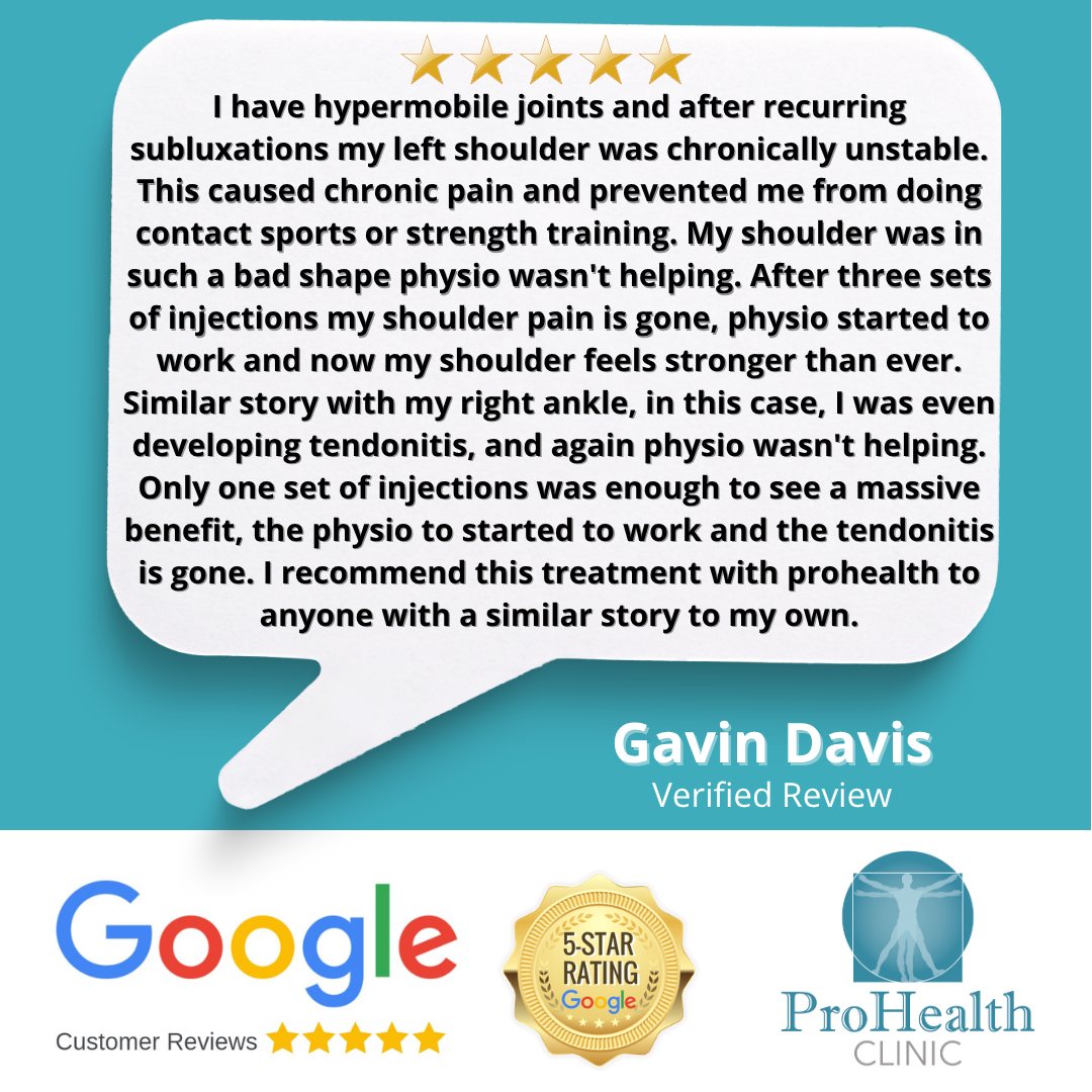 See what Gavin who visited our clinic had to say about how the treatment helped him with his hypermobility #prolotherapy
