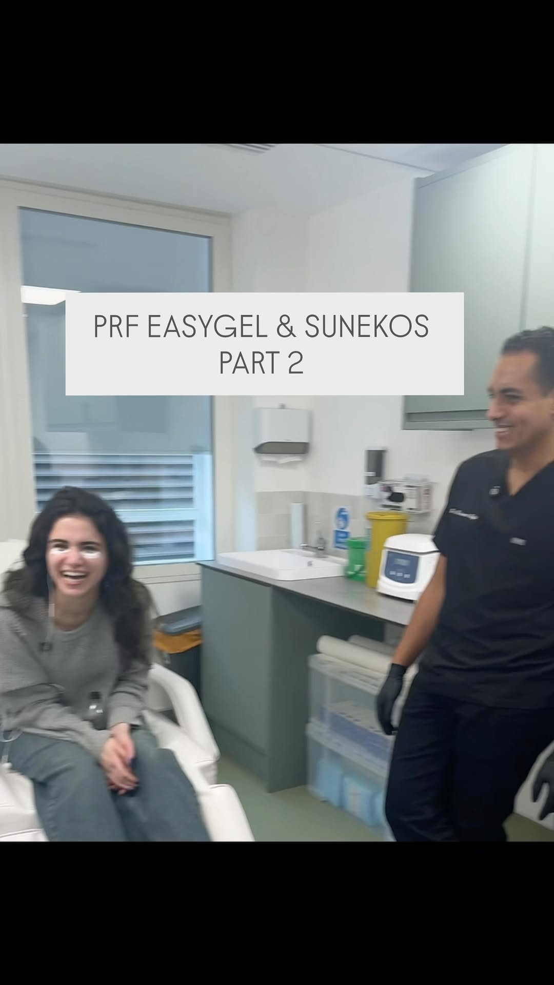 PRF round 2 and sunekos with the dream team @prp_london 
 #prp #prf #prfezgel #sunekos #undereyetreatment