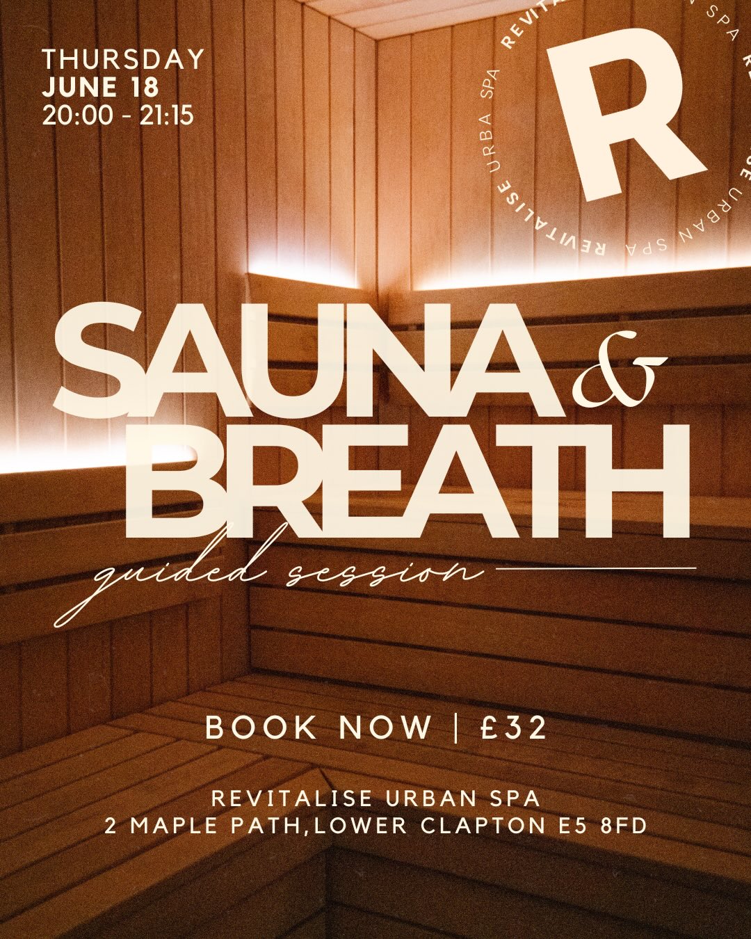 Join us for a guided sauna ritual, designed to support nervous system regulation and detoxification. Lead by @dancingfor