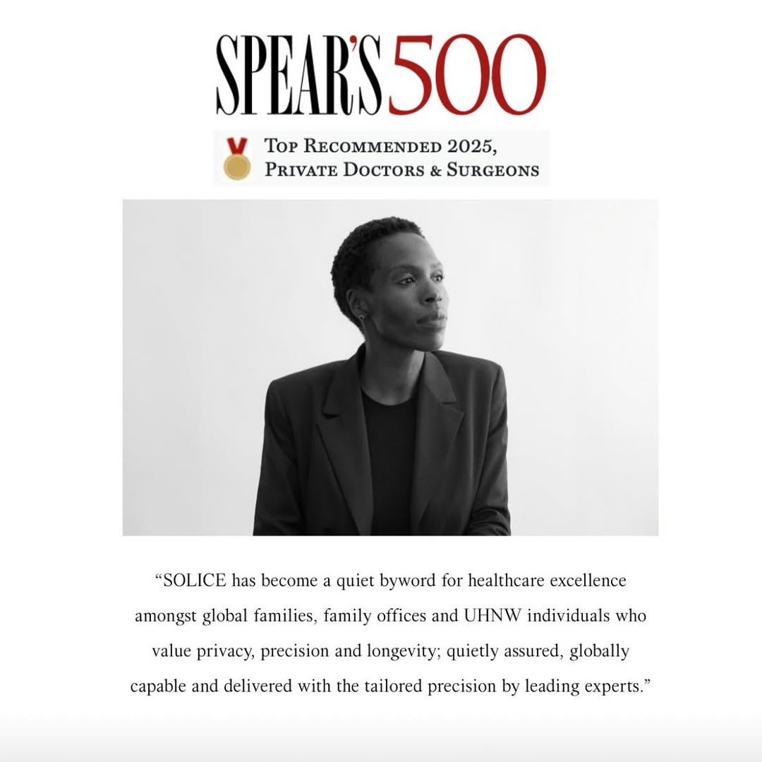 Another year of recognition for @drlizaosagie @solice.health in @spearsmagazine 500 👏
“SOLICE delivers a personalised