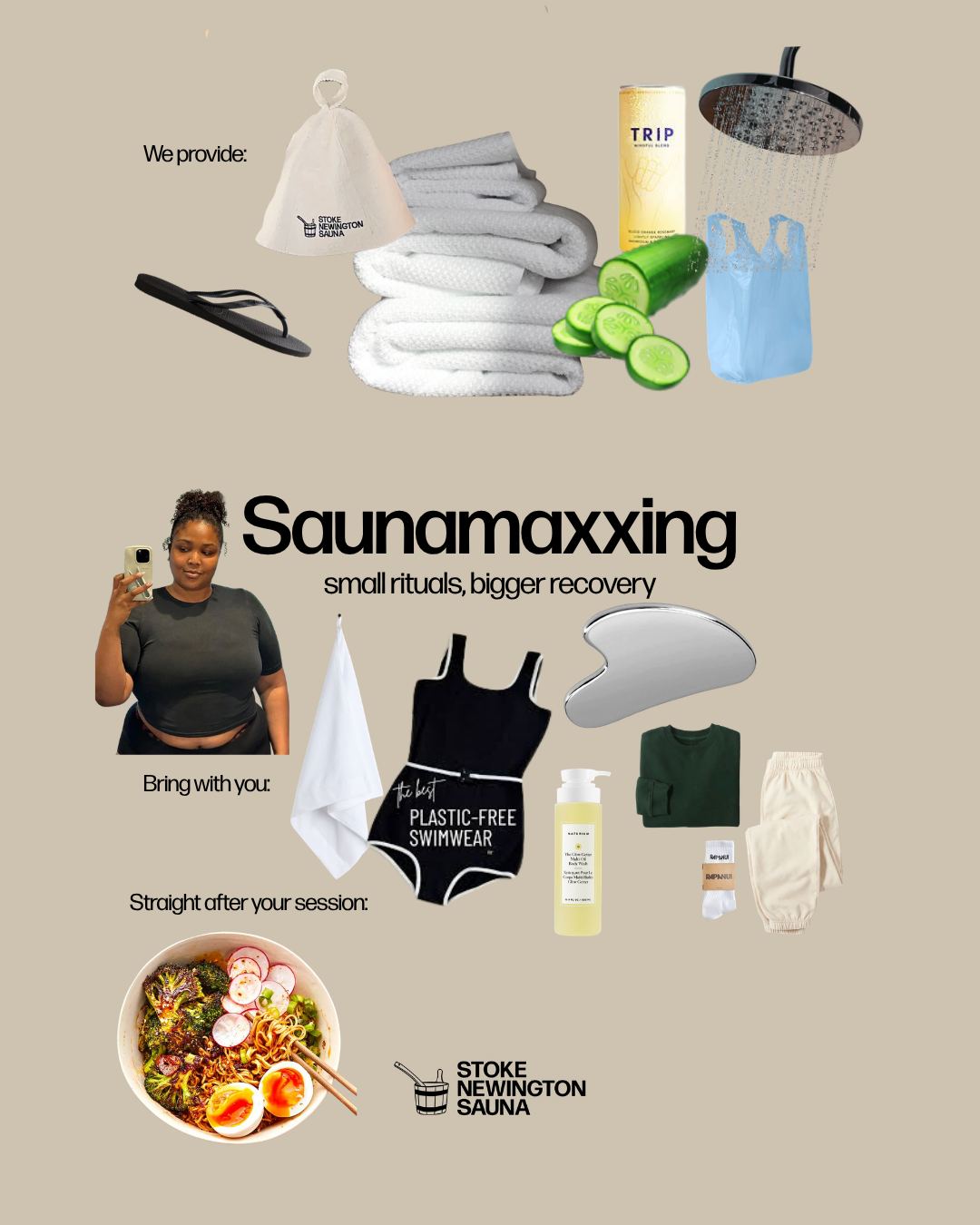 Saunamaxxing. Stoke Newington Sauna edition.
Because it’s the small details that elevate the experience.
Our maxxing es