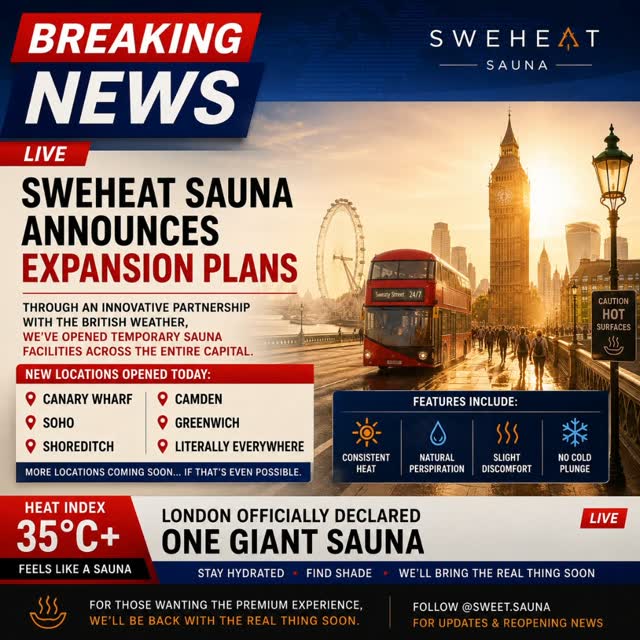 We're thrilled to announce our biggest expansion to date.
Through an innovative partnership with the British weather, we