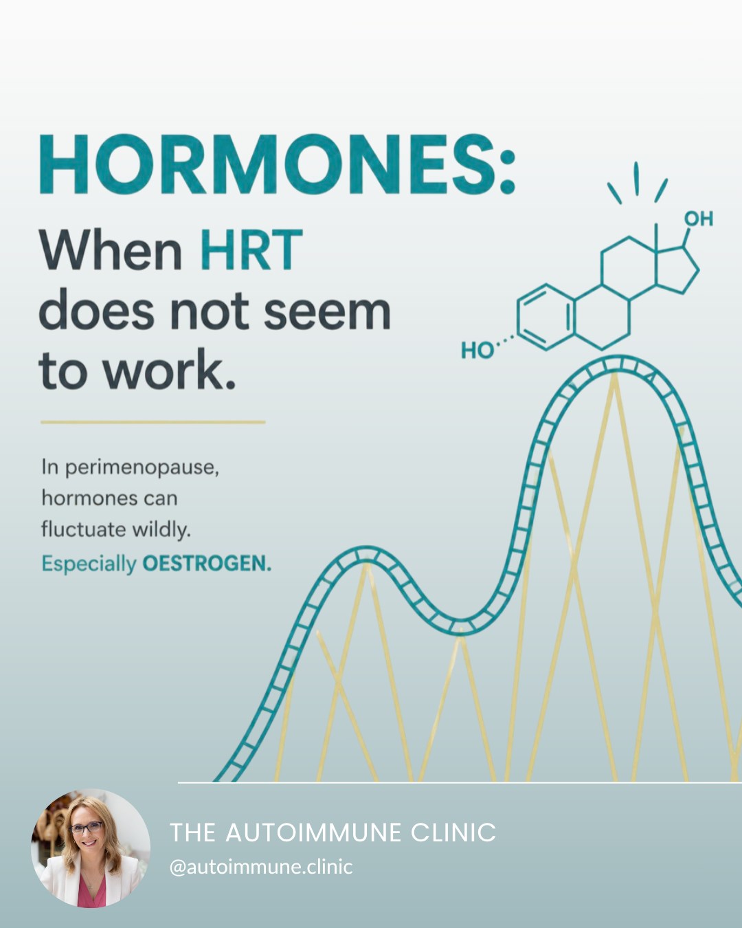 Here's a tip for you.
If you suspect you're in perimenopause and don't seem to be improving on HRT, the answer is unlike