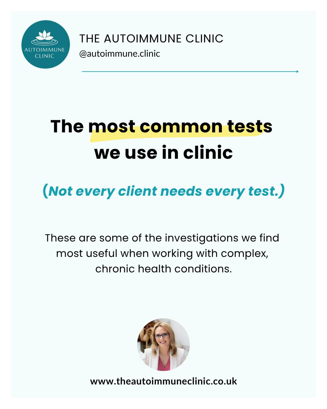 The best tests in the world are only useful when interpreted in the context of your symptoms, medical history, environme